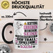 Softballspielerin Geschenk Tasse Lustiger Spruch Erheben Sie Sich Der Softballspielerin Betritt den Raum Schwarz Trendation