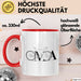 Oma Großmutter Tasse Becher Geschenk Lustige Geschenkidee Spruch Oma Fahrrad Radfahren Rot Trendation