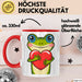 Frosch Herz Tasse Geschenk Lustige Geschenkidee Spruch Rot Trendation