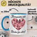 Physiotherapeut Physiotherapie Tasse Geschenk Lustige Geschenkidee Spruch Therapeutin Mit Herz Danke Für Alles Blau Trendation