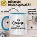 Gesine Tasse Ich Gesine, Bin Vollkommen Geschenk Blau Trendation