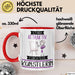 Künstlerin Tasse Geschenk Becher Stark Attraktiv Furchtlos Künstlerin Lustige Geschenkidee Rot Trendation