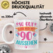 90er Geburtstag Tasse Geschenk Frauen So Gut Kann Man Mit 90 Aussehen Geschenkidee Geburtstag Weiß Trendation