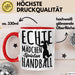 Mädchen Handball-Spielerin Tasse Geschenk Spruch Echte Mädchen Spielen Handball Geschenkidee Frauen Rot Trendation
