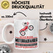 Motorradfahrer Geschenk Tasse Ich Bin Motorradfahrer Aber Sag Doch Einfach Superheld Lustige Geschenkdiee für Motorradfahrer Kaffee-Becher Weiß Trendation