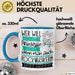 Rockmusikerin Tasse Geschenk Spruch Wer Will Schon Prinzessin Sein Wenn Man Auch Rockmusikerin Sein Kann Blau Trendation