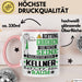 Kellner Geschenk Tasse Lustiger Spruch Erheben Sie Sich Der Kellner Betritt den Raum Rosa Trendation