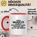 Markus Tasse Wenn Markus Nicht Repariert, Sind Wir Am Arsch Geschenk Rot Trendation