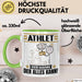 Athlet Tasse Geschenk für Athlet Der Mann Der Alles Kann Geschenkidee zum Geburtstag Grün Trendation