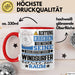 Windsurfer Geschenk Tasse Lustiger Spruch Erheben Sie Sich Der Windsurfer Betritt den Raum Rot Trendation