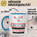 Rodeo-Cowgirl Weil Es Keinen Schöneren Beruf Gibt Tasse Geschenk für Eine Rodeo-Cowgirl Lustig Blau Trendation