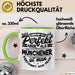 München Tasse Geschenk Heimat Münchener Geschenkidee Kaffee-Becher Bayern Niemand Ist Perfekt Aber Als Münchener Ist Man Verdammt Nah Dran Grün Trendation