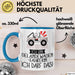 Geschenk für Geländewagenfahrerin Tasse Lustige Geschenkidee Geburtstag Ich Bin Geländewagenfahrerin Ich Darf Das Blau Trendation