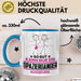 Spaziergänger Geschenk Tasse So Gut Kann Nur Ein Spaziergänger Aussehen Geschenkidee Kaffee-Becher Blau Trendation