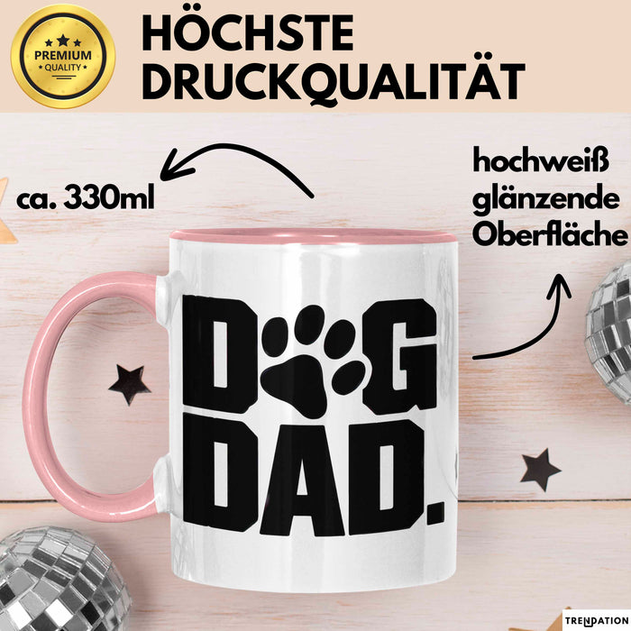 Hund Tierliebhaber Tasse Geschenk Lustige Geschenkidee Spruch Hunde Papa Rosa Trendation