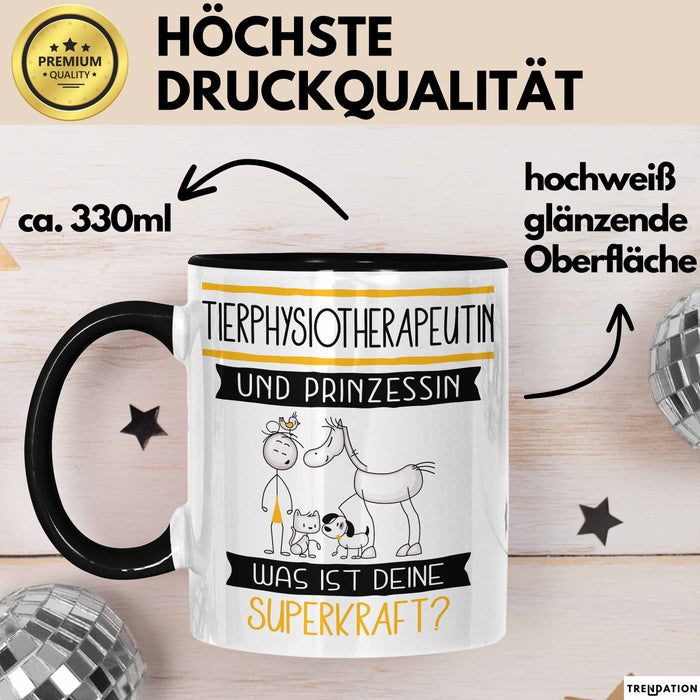 Tierphysiotherapeutin Und Prinzessin Tasse Geschenk Für Eine Tierphysiotherapeutin Geburtstag Was Ist Deine Superkraft Trendation