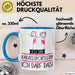 Geschenk für Karatesportlerin Tasse Lustige Geschenkidee Geburtstag Ich Bin Karatesportlerin Ich Darf Das Blau Trendation