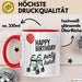 Geburtstagsfeier Tasse Geschenk Lustige Geschenkidee Spruch Alles Gute Zum Geburtstag Feier Richtig Rot Trendation