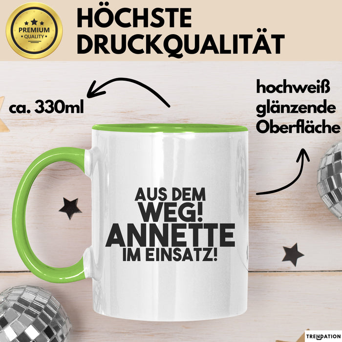 Annette Tasse Aus Dem Weg! Annette Im Einsatz! Geschenk