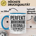 Regina Tasse Geschenk Perfekt Sein Kann Jeder Geschenkidee Geburtstag Blau Trendation