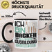 Bäcker Ausbildung Tasse Geschenk Ich Bin Bäcker In Der Ausbildung Ich Darf Das Geschenkidee Spruch Schwarz Trendation
