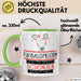 Fußballspielerin Weil Es Keinen Schöneren Beruf Gibt Tasse Geschenk für Eine Fußballspielerin Lustig Grün Trendation