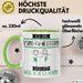 Kung-Fu-Meisterin Tasse Geschenk Ich Bin Kung-Fu-Meisterin Warum Weil Ich Es Kann Geschenkidee Geburtstag Grün Trendation