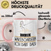 Geschenk für Wakeboarderin Tasse Lustige Geschenkidee Geburtstag Ich Bin Wakeboarderin Ich Darf Das Rosa Trendation