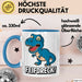 Dinosaurier Tasse Geschenk Lustige Geschenkidee Spruch Feifdreck Blau Trendation