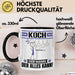 Koch Tasse Geschenk für Koch Der Mann Der Alles Kann Geschenkidee zum Geburtstag Schwarz Trendation