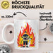 Feuerwehrmann Tasse Geschenk Lustige Geschenkidee Spruch Für Feuer Helden Weiß Trendation