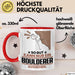 Boulderer Geschenk Tasse So Gut Kann Nur Ein Boulderer Aussehen Geschenkidee Kaffee-Becher Rot Trendation