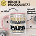 Lustige Tasse Geschenk Weltbester Ehemann Und Papa Becher Rosa Trendation
