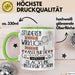Slackline-Instruktorin Tasse Lustiges Geschenk Studieren Kann Wirklich Jeder Nur Die Besten Werden Slackline-Instruktorin Grün Trendation