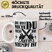 Waldarbeiter Geschenk Tasse Du Bist Nicht Du Wenn Die Kette Stumpf Ist Holz-Arbeiter Kettensäge Kaffee-Becher Weiß Trendation