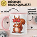 Eichhörnchen Tierliebhaber Sonnenbrille Tasse Geschenk Lustige Geschenkidee Spruch Rosa Trendation