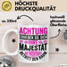 Patentante Geschenk Tasse Spruch Geschenkidee Beste Patentante Achtung Erheben Sie Sich Ihre Majestät Die Patentante Betritt Den Raum Weiß Trendation