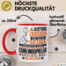 Curlingspieler Geschenk Tasse Lustiger Spruch Erheben Sie Sich Der Curlingspieler Betritt den Raum Rot Trendation