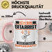Gitarrist Tasse Geschenk für Gitarrist Geburtstag Lustiger Spruch Kaffee-Becher Was Ist Deine Superkraft Rosa Trendation