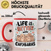 Capybara Tier Tasse Geschenk Lustige Geschenkidee Spruch Life Is Better With Capybaras Rot Trendation
