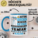 Filmfan Geschenk Tasse Lustiger Spruch Erheben Sie Sich Der Filmfan Betritt den Raum Blau Trendation