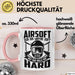 Softair Tasse Geschenk Airsoft Our Air Maybe Soft But Our Balls Are Hard Becher Rosa Trendation