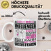 Influencer Geschenk Tasse Geschenkidee für Influencer Geburtstag Lustiger Spruch Ich Bin Influencer Ich Kann Es Dir Erklären Aber Nicht Für Dich Verstehen Funny Weiß Trendation