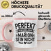 Marion Tasse Geschenk Perfekt Sein Kann Jeder Geschenkidee Geburtstag Rosa Trendation