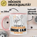 Indie-Fan Geschenk Tasse So Gut Kann Nur Ein Indie-Fan Aussehen Geschenkidee Kaffee-Becher Rosa Trendation