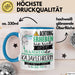 Kajaklehrerin Tasse Geschenk Lustiger Spruch Bitte Erheben Sie Sich Seine Majestät Die Kajaklehrerin Betritt Den Raum Blau Trendation