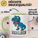 Dinosaurier Tasse Geschenk Lustige Geschenkidee Spruch Feifdreck Grün Trendation