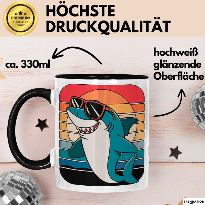 Wal Tier Tasse Geschenk Lustige Geschenkidee Spruch Schwarz Trendation