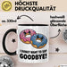 Büroarbeit Kollege Abschied Tasse Geschenk Lustige Geschenkidee Spruch Ich Donut Möchte Nicht Auf Wiedersehen Sagen Trendation