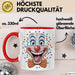 Zirkus Tasse Geschenk Lachender Clown Geschenkidee Künstler Rot Trendation